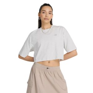 Remera M/C Gris Logo Relaxed Jersey Mujer Nb