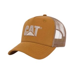 Kepi Trucker 2d Logo Khaki Caterpillar