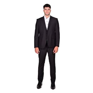 Traje Regular Fit Rigido Negro Vila Finzi