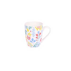 Mug bombe 340 ml hojas y flores