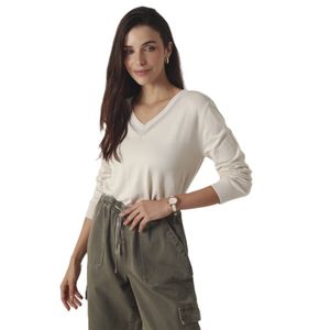 Sweater M/L Marfil Natural Beauty Mujer Fds