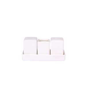 Porta Condimento Ceramica Linea Basic 3 Piezas