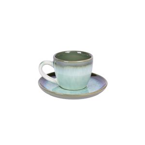 Taza De Cerámica Esmaltada Verde 80 Ml