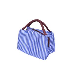 Bolsa Termica Azul Con Rayas