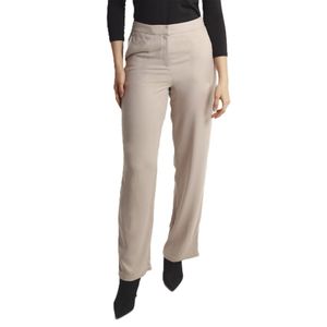Pantalon Essencial Beige Mujer Fuera De Serie