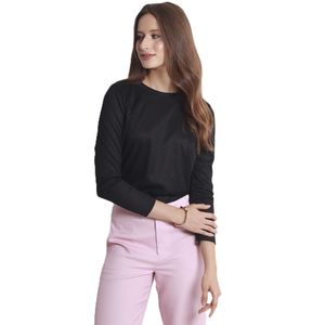 Remera M/L Negro Work Mujer Fds