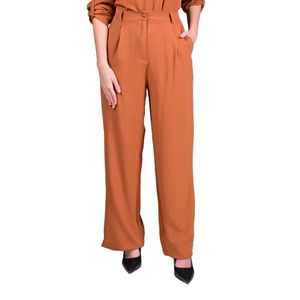 Pantalon Terracota Con Pinza Mujer L'Exclusif