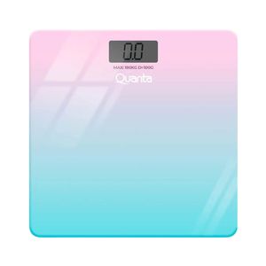 Balanza Slim 12 Lcd 180 Kg Celeste Quanta