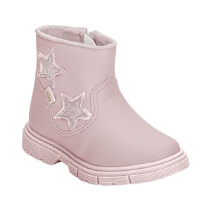 Bota Con Diseño De Estrellas Rosa Niña Kidy