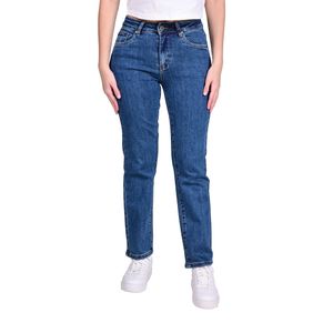 Jeans Azul Fit Tiro Medio Basic Mujer Tiare