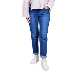 Jeans Azul Medio Mom Fit Tiro Medio Mujer Tiare