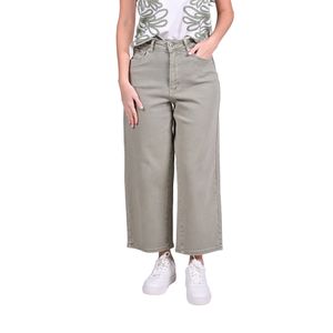 Jeans Verde Recto Fit Tiro Medio Mujer Tiare