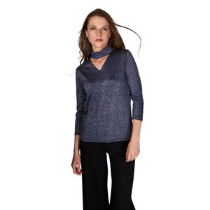 Remera Olivia M/L Gris Azula. Polera - Atrevida