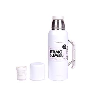 Termo Slim 750 Ml Con Manija – Blanco Terrano