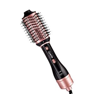 Cepillo Secador 2 Temperaturas Con Soporte Negro-Rosa Easystep Quanta