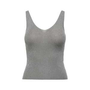 Camisilla Gris Sin Mangas Cuello En V Mujer Jdy