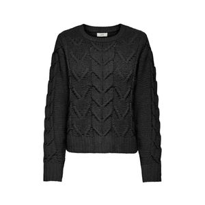 Sweater Negro Tejido Cable Knit Manga Larga Mujer Jdy