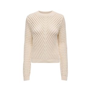 Sweater Marfil Mujer Con Cuello Redondo Jdy