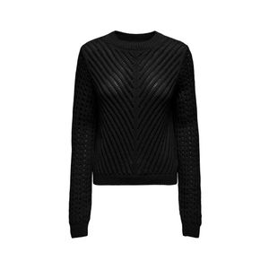 Sweater Negro Mujer Con Cuello Redondo Jdy