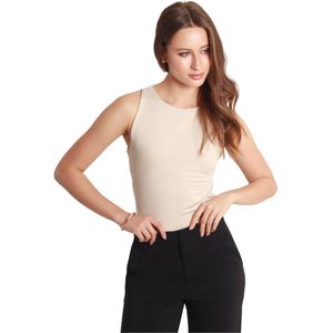 Remera sin mangas Work beige mujer Fds