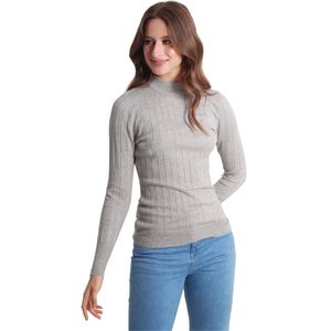 Polera tejido suave Essencial gris mujer Fds