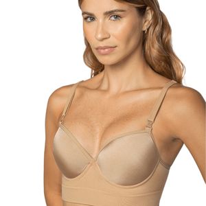 Corpiño modelo anatómico marrón mujer Lupo