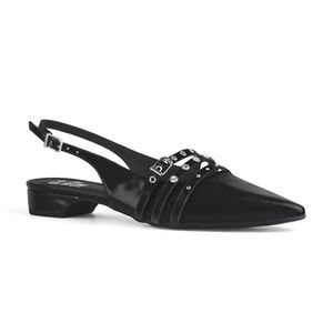 Stiletto Negro Slingback Trendy Di Valentini