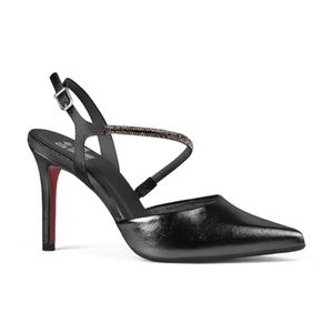 Stiletto Negro Brillos Di Valentini
