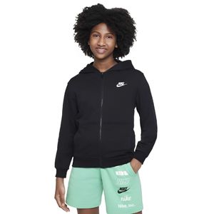 Campera Negra Sportswear Club French Terry Niño Nike