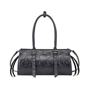 Cartera baguette con detalle de cinto color negro mujer Fiore