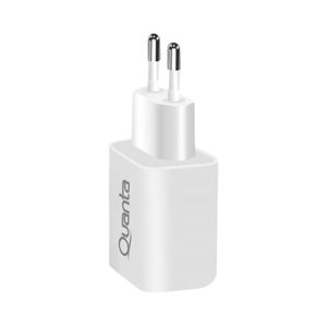 Cargador Carga Rápida USB Tipo C 20W Blanco Quanta