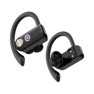 Auricular Deportivo Bluetooth 5.1 100H IPX4 LED Negro Quanta
