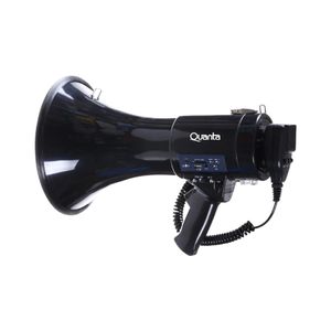 Megáfono MP3 250W USB/SD 500m Rec Negro Quanta
