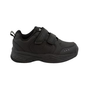 Champion Escolar Negro con 2 Cierres Velcro Niño Ficcus