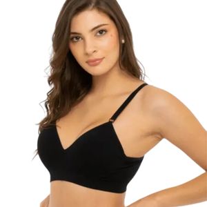 Corpiño sin aro microfibra básico negro mujer Trifil
