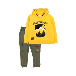Conjunto mostaza niños con capucha Ficcus