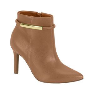 Bota Marrón Con Detalle Dorado Mujer Vizzano
