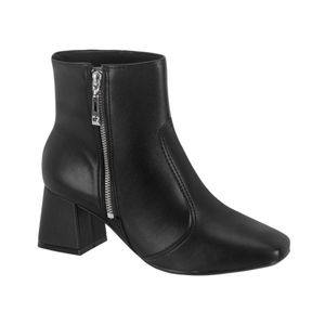 Bota Negra Con Cierre Mujer Vizzano