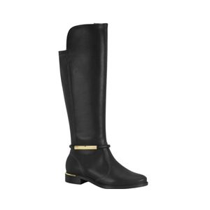 Bota Negra Bucanera Sin Taco Mujer Vizzano