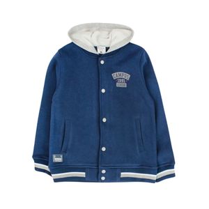 Campera Azul Con Capucha Algodón Niño Ficcus