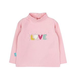 Polera Manga Larga Rosa Niña Ficcus