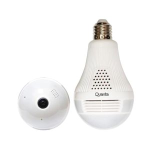 Lámpara LED Smart Con Cámara 360° WiFi Full HD 2MP Quanta