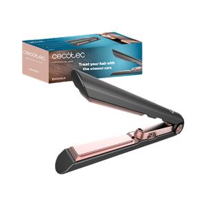 Plancha De Pelo Inalámbrica Cerámica 180°C Bamba Ritual Care Libe Negra Cecotec