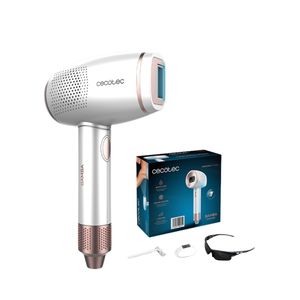 Depiladora IPL Luz Pulsada 500.000 Pulsos Bamba Skincare Quartz Gun Blanca Cecotec