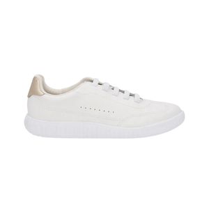 Champion Blanco De Cuero Detalle Dorado Mujer Usaflex