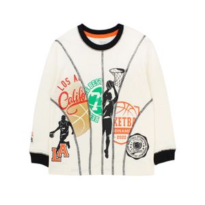 Remera Manga Larga Academy Beige Niño Ficcus