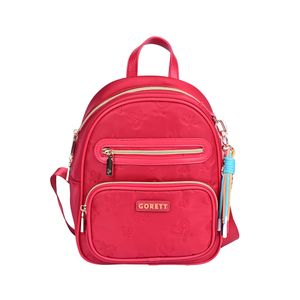 Mochila Casual Diseño Moderno Modelo Urbano Rojo Mujer Chenson