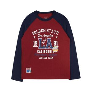 Remera Manga Larga Bordo Niño Ficcus