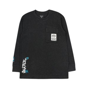 Remera Manga Larga Gris Niño Ficcus