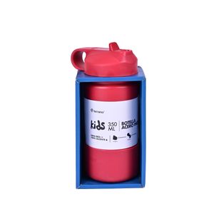 Botella Hidratación Acero Inoxidable Kids Rojo 350 Ml Terrano